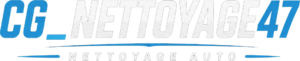 Logo CG nettoyage auto professionnel en Occitanie, design moderne bleu et blanc