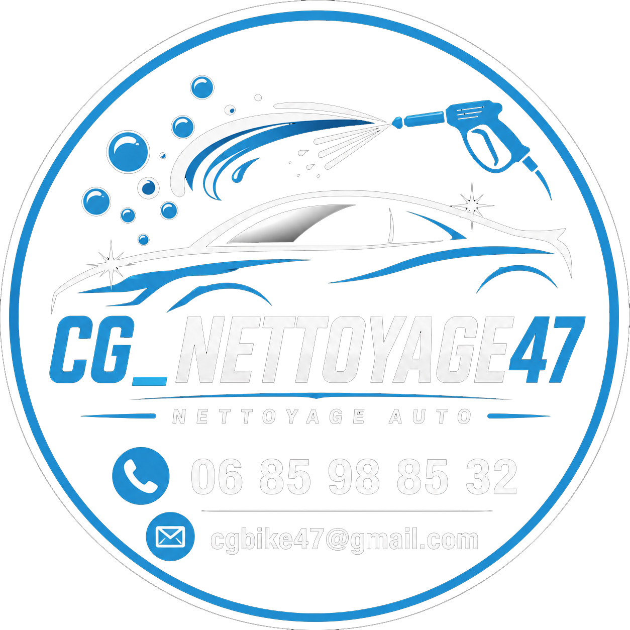 Logo CG nettoyage auto CG_NETTOYAGE47, lavage de voiture professionnel en Occitanie